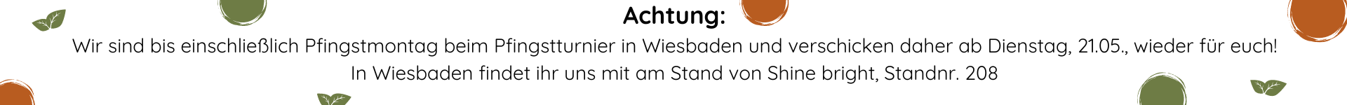 Info Pfingstturnier Wiesbaden Versand