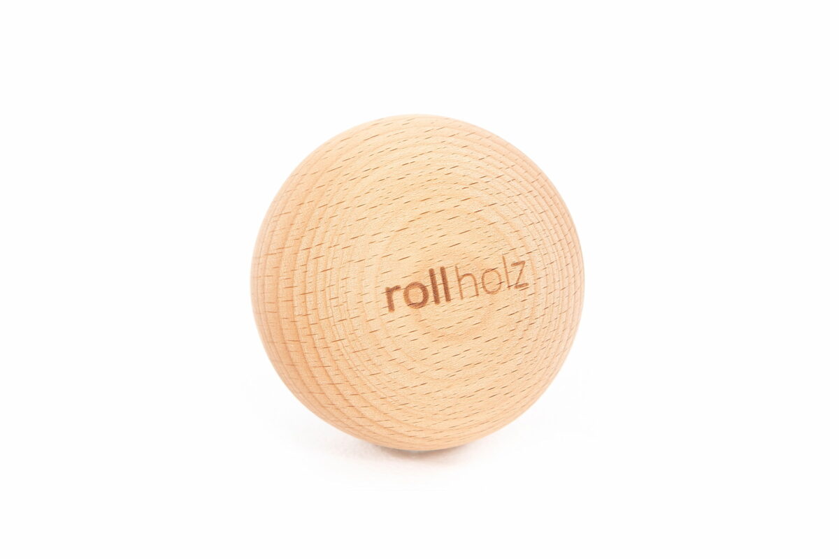 Faszienball aus Holz - rollholz Massagekugel 7 cm Buche