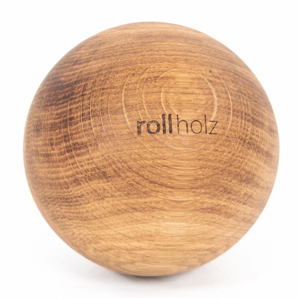 Faszienball aus Holz - rollholz Massagekugel 10 cm Eiche