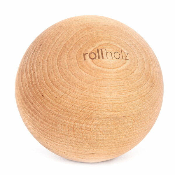 Faszienball aus Holz - rollholz Massagekugel 10 cm Erle