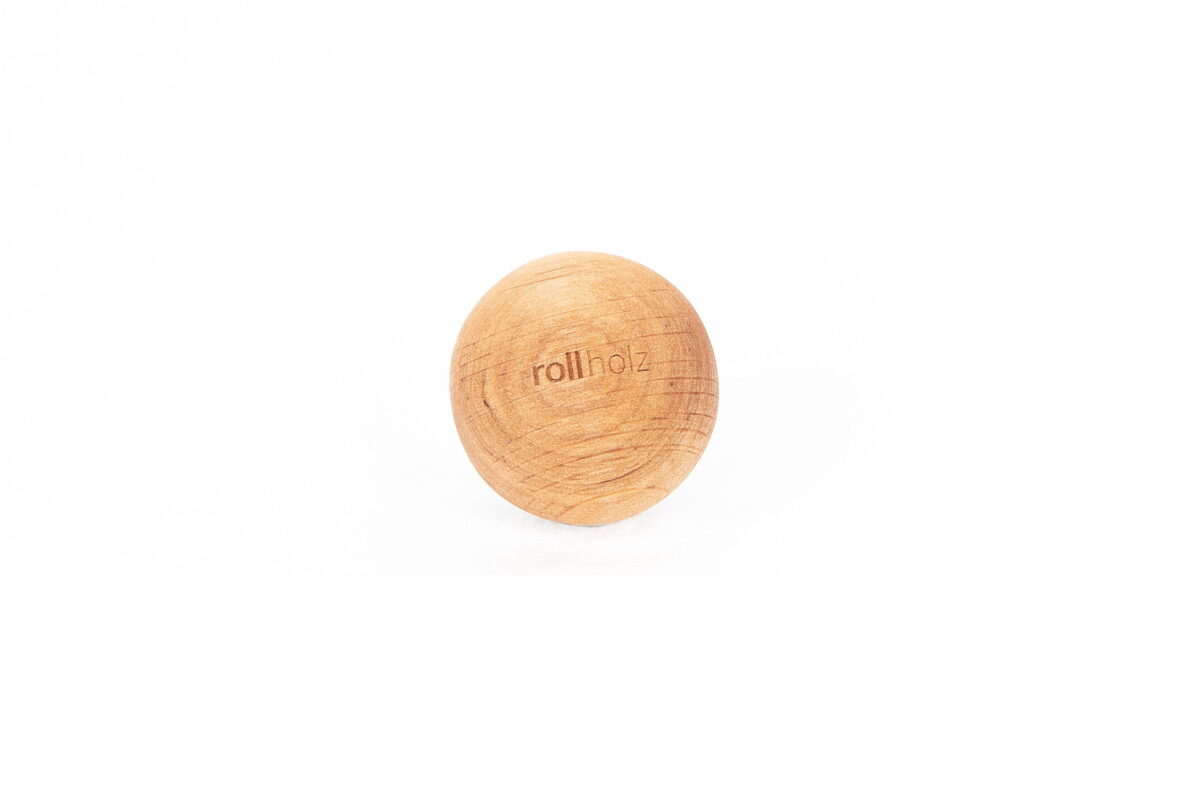 Faszienball aus Holz - rollholz Massagekugel 4 cm Erle