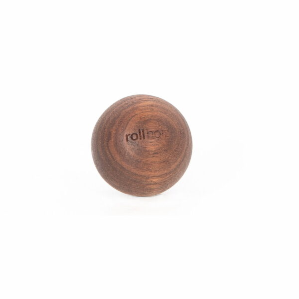 Faszienball aus Holz - rollholz Massagekugel 4 cm Walnuss
