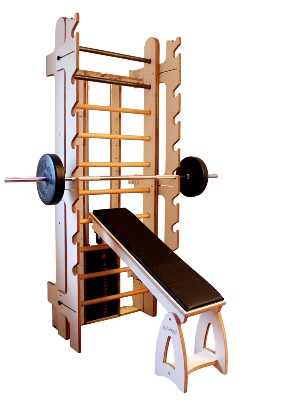 FIT-FREE Flachbank Sprossenwand 2
