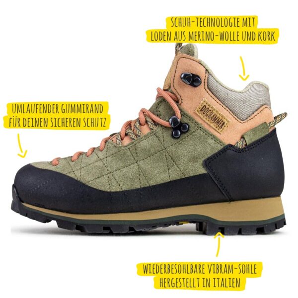 Doghammer Wanderschuh_Approach-Pro_khaki-Madl highlights