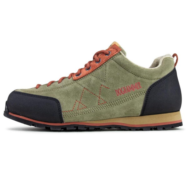 Doghammer Ginja Rock Wool in khaki, Zustiegsschuh, Seitenansicht