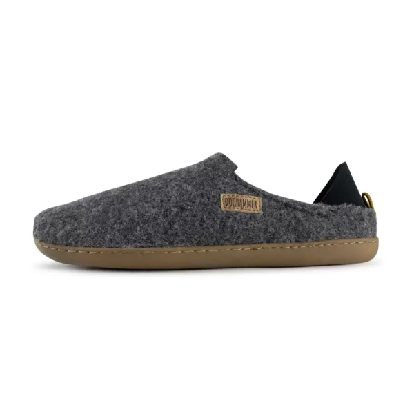 Doghammer Terrar Dahoam Wool plus in grey, Barfuß-Hausschuh, Ansicht 1