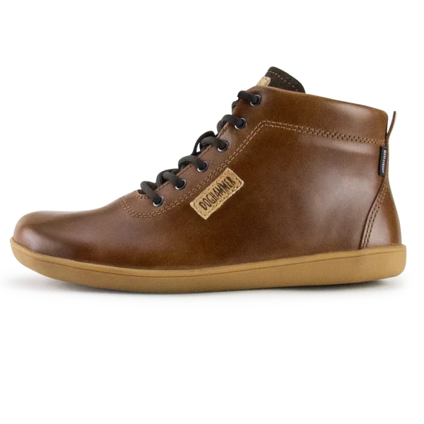 Doghammer Terrar Leather High WP in brown, wasserdichter Barfußschuh, Seitenansicht