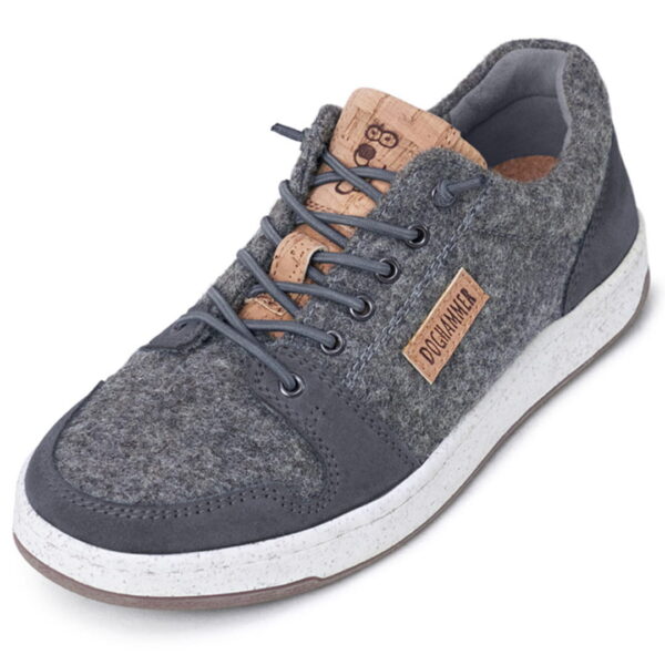 Doghammer Wool Commuter in gris, Wollsneaker, Draufsicht