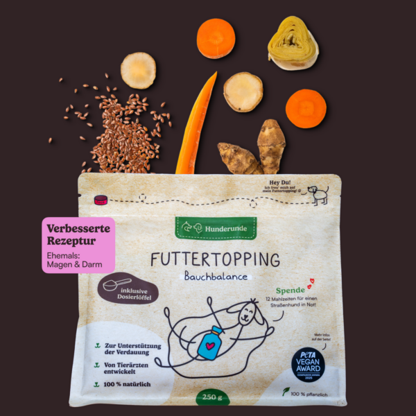 Hunderunde Futtertopping Bauchbalance (ehemals Magen & Darm), 250 g Beutel