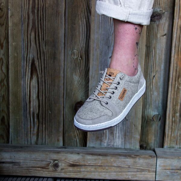 Doghammer Local Wool Commuter in beige, Wollsneaker, Ansicht 2