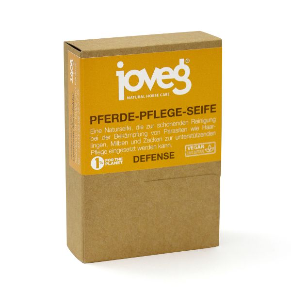joveg Pferde-Pflege-Seife Defense 140 g in oranger Verpackung