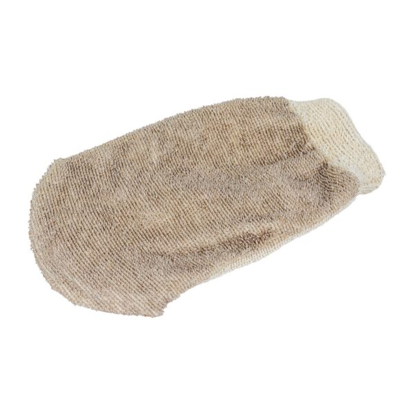 Baumwollhandschuh von Croll & Denecke, Massagehandschuh aus Leinen und Baumwolle