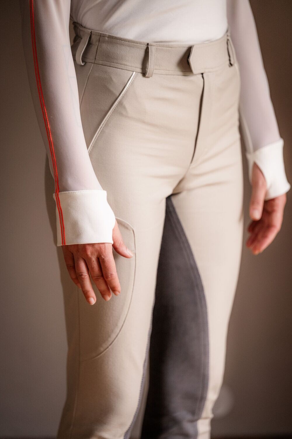CENTAURALSTUDIO twobreeches TARIFA sand Reithose seitlich CENTAURALSTUDIO twobreeches TARIFA sand Reithose seitlich